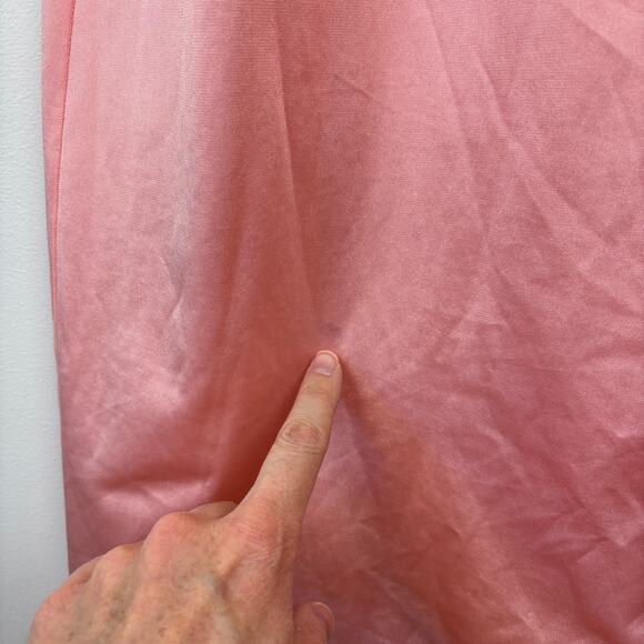 Vintage Vanity Fair Collectibles Robe Pink Gold Trim Dacron Nylon USA size 10 - Picture 6 of 14